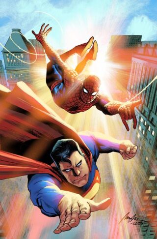 DC MARVEL SUPERMAN SPIDER-MAN #1 (ONE SHOT) CVR C RAFAEL ALBUQUERQUE CARD STOCK VAR