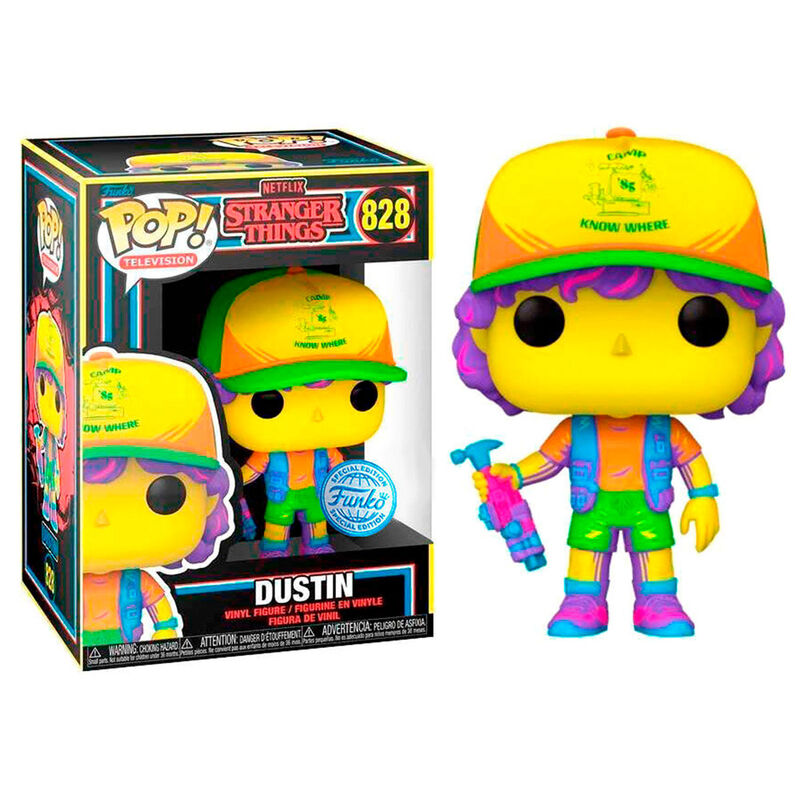 Funko POP! Stranger Things N° 828 – Dustin in Beef Black Light Exclusive