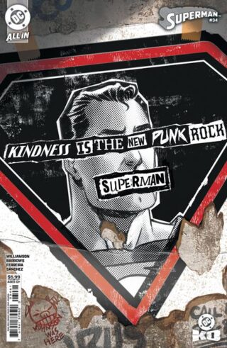 SUPERMAN #34 CVR F DAVE JOHNSON PUNK ROCK CARD STOCK VAR (DC K.O.)