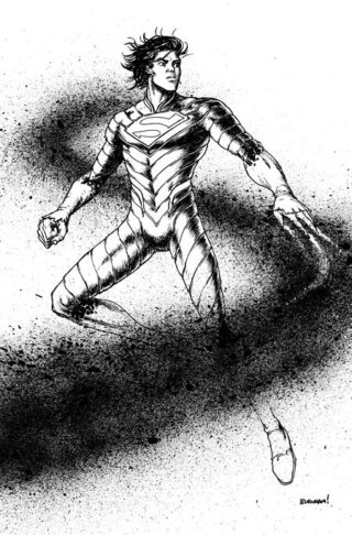 ABSOLUTE SUPERMAN #18 CVR D CHRIS BURNHAM CARD STOCK VAR